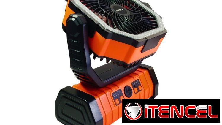 Ventilador recargable con luz LED Hertz AO1
