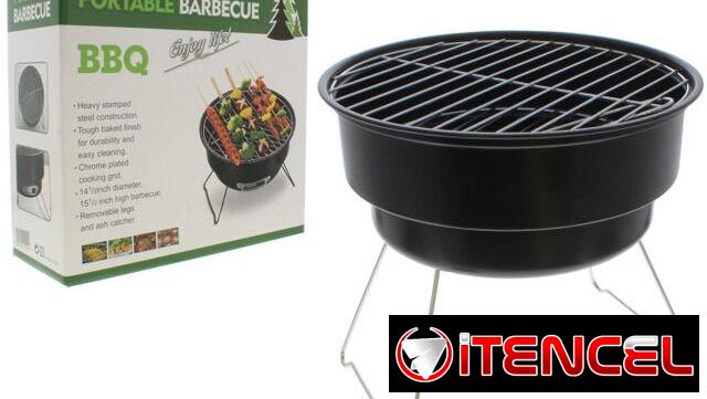 💜Barbecue portátil Disfruta de la comodidad y sé un gran ayudante para acampar al aire libre. Ligero, fácil de almacena