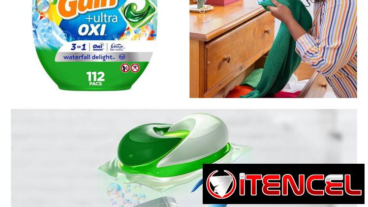 Potes de cápsulas tide  y gain 112 cápsulas, varios olores para que su ropa huela fresca y limpia