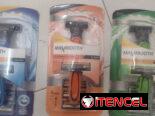 Ganga máquinas de afeitar con respuestos de 3 hojas exelente calidad