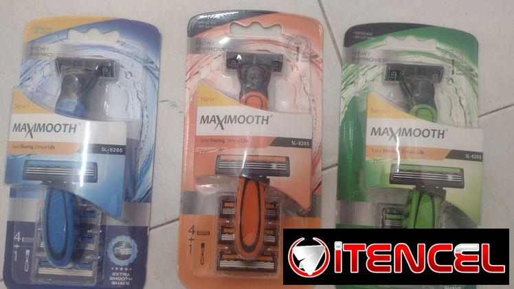 Ganga máquinas de afeitar con respuestos de 3 hojas exelente calidad