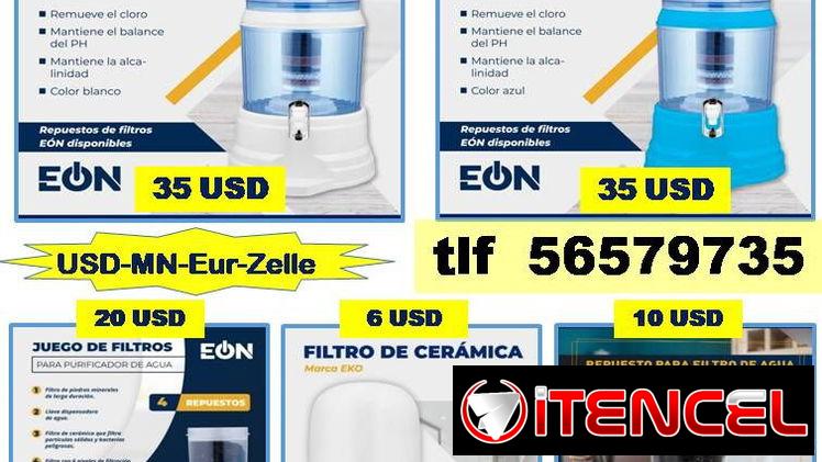 FILTROS DE AGUA 16L  y sus componentes..Tlf 56579735../(USD-MN-Eur-Zelle)/.Regogida en Marianao..Tpte (Costo Adicional)