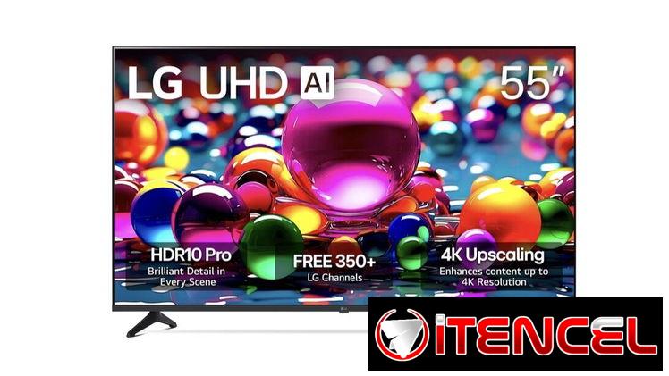 LG de 55” 4K UHD IA incorporado, alexa ,( modelo UA77 , 2025 Smart TV