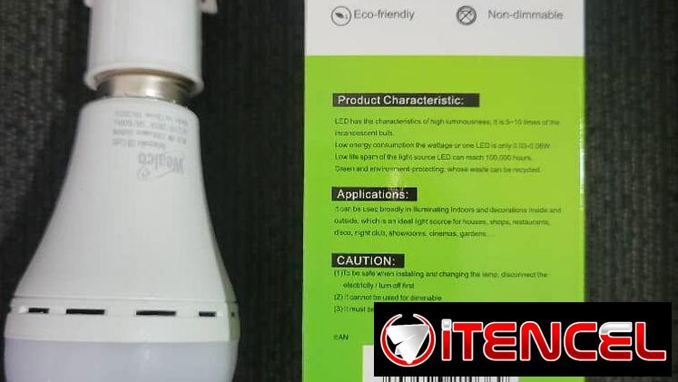 bombillo recargable led