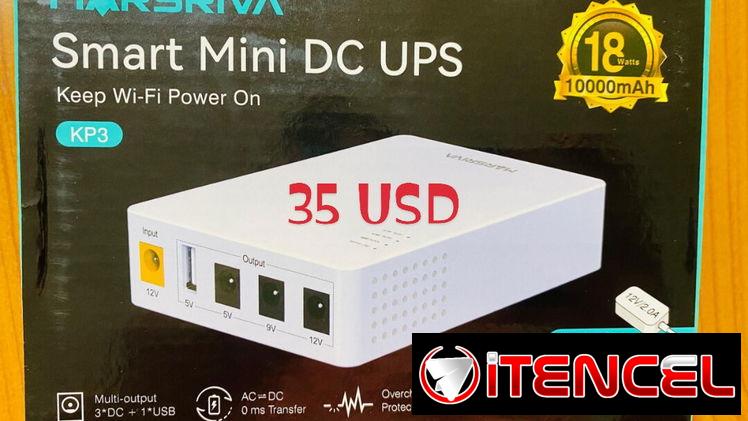Mini DC UPS y Power Bank