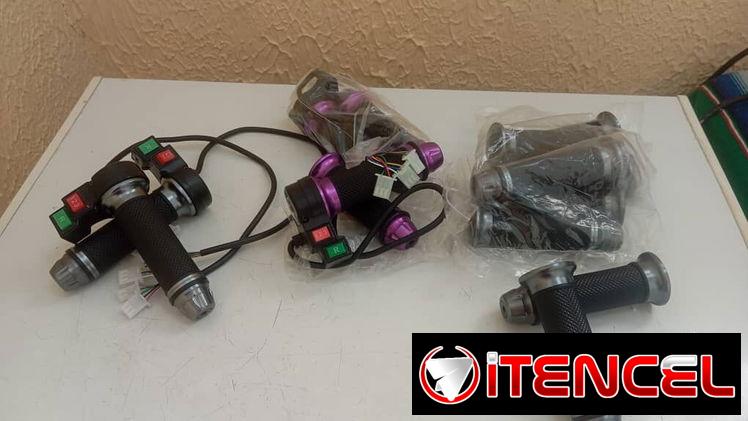 Puños de 3 velocidades con retroceso para motos y bicimotos eléctricas