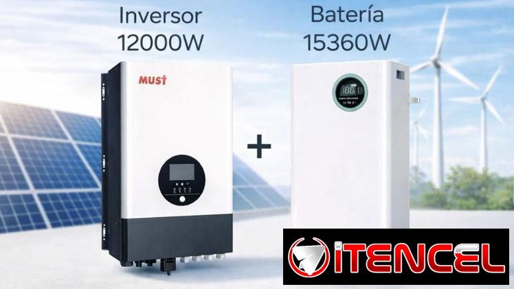 Combo de inversor de 12kw más bateria de 15kw