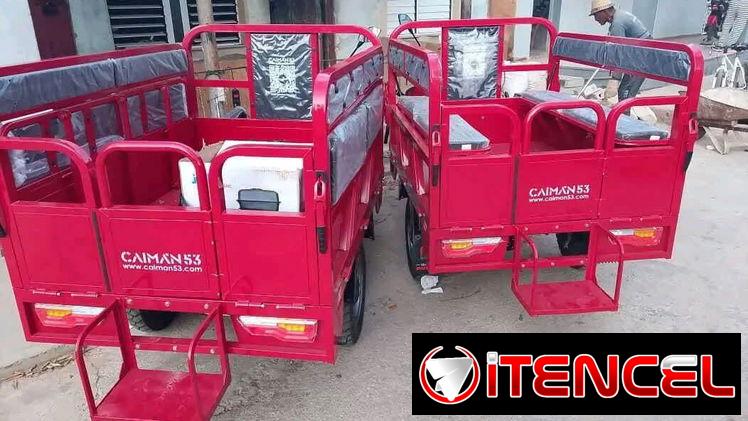 TRICLOS  ELÉCTRICOS CAIMAN 53  ⚙️ESPECIFICACIONES  • Dimensiones y Carga: • Dimensiones totales: 2880 × 1130 × 1315 mm.
