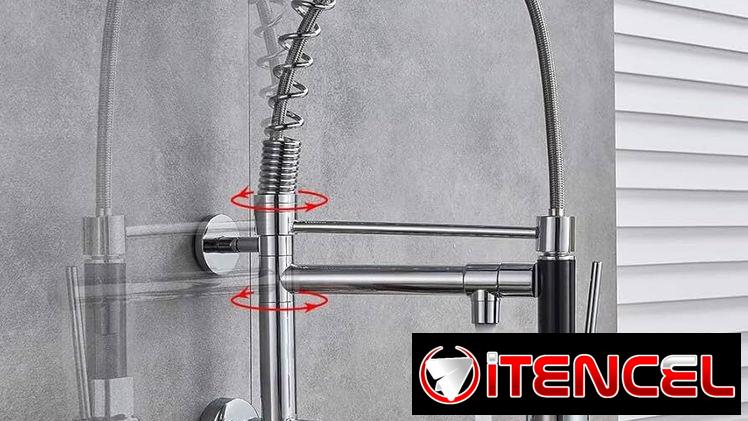 Mezcladora Retractil para Fregadero 2 Tiros