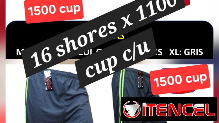 Ventas x cantidad.  Shores de hombre