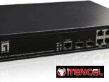 Switch Poe Administrable 130W, 10 Puertos 2x Fibra Sellados en caja LevelOne 🇺🇸 63142460/55821991