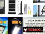 Lampara con panel solar