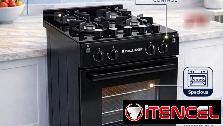 Cocina de horno de 4 hornillas Marca Challenger Con encendedor de Magneto.  280