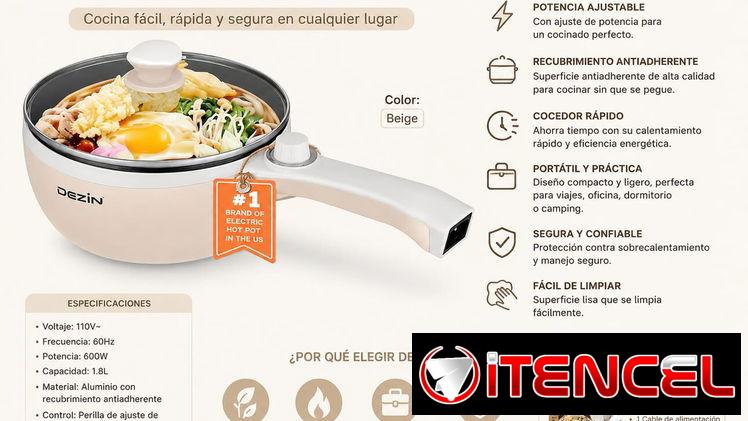 Olla electrica multifuncional