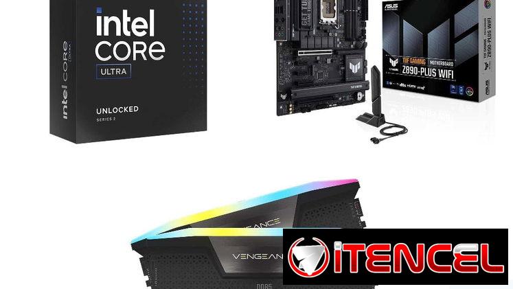 🎮 Kit Gamer 🎮 Core Ultra 7 265K (15 Gen)◽32GB Corsair Vengeance RGB◽Asus TUF Gaming Z890-Plus Wifi 📦0km