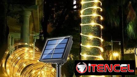 Mangueras de luces solares cálidas