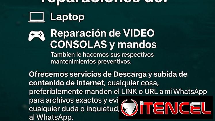 Somos el Taller de electrónica (TECNOLAB). Brindamos los siguientes servicios 👉🖲💻📱
