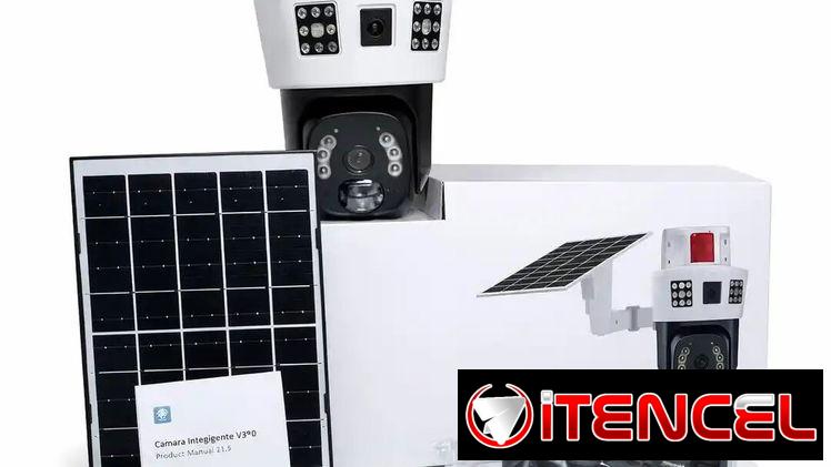 Cámara de Seguridad con Panel Solar P3H – Doble Lente y Alarma 📹