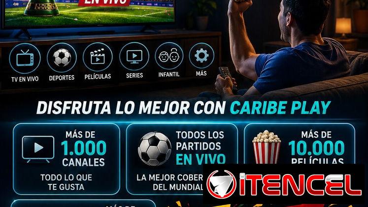 🏝️ **¡EL MEJOR ENTRETENIMIENTO LLEGÓ A CARIBE PLAY!** 🎬🍿 *Disfruta de la potencia y estabilidad de **OleadaTV**