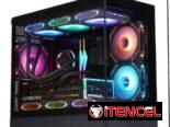 Chasis (Case/Gabinete/Carcasa) GAMER de cristal Templado (+ 9 Fanes de 120mm y controlador RGB)