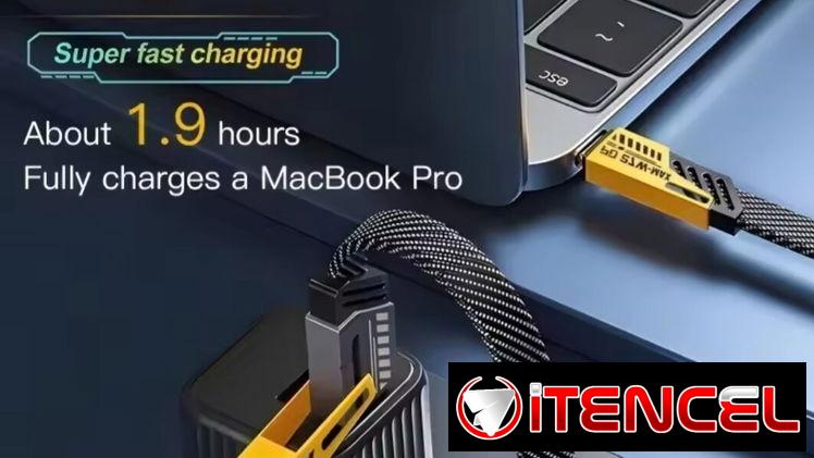 4 en 1/Cable de 65w adaptador incorporado iOS y Android