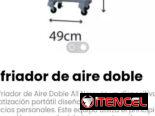 Enfriador de aire doble. Este equipo utiliza el principio de evaporación para reducir  temperatura de manera más natural