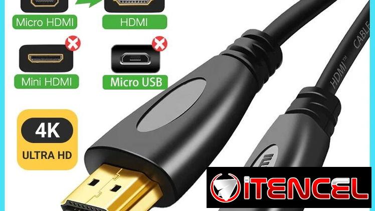🔌 Cable Micro HDMI a HDMI 4K 🎥 | Alta Definición 📺 para Cámaras, Tablets, Proyectores y Más — 🎥 5.887.23.60 🎥