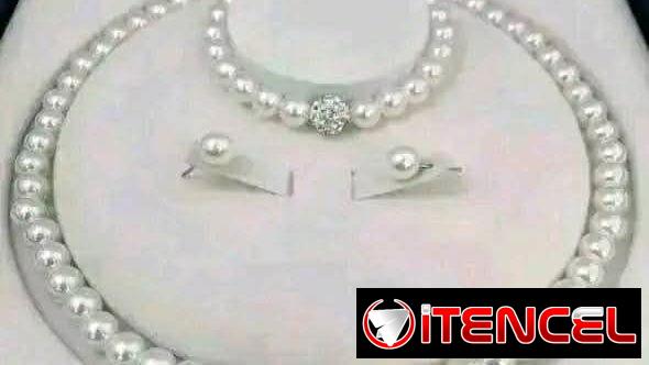 Juego de collar de perlas