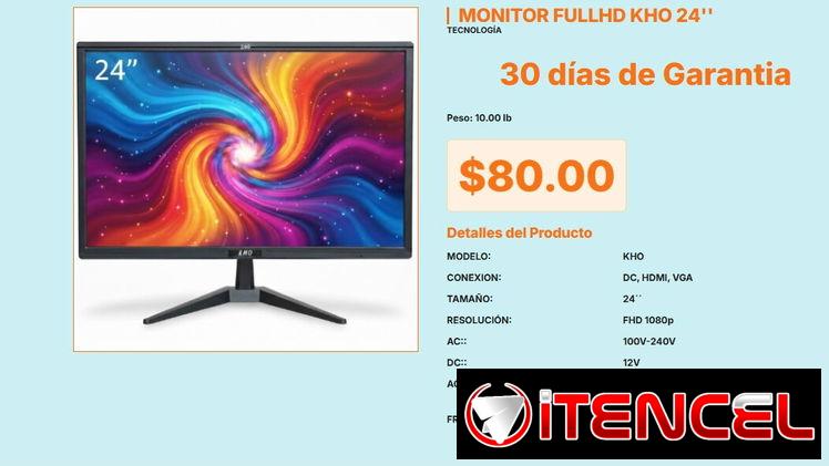 Monitor KHO Modelo KHO de 24 Pulgadas FHD con Estructura de Base Extraíble VPT#-0448