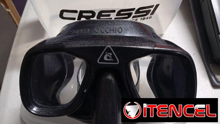 Careta Cressi para pesca submarina super occhio
