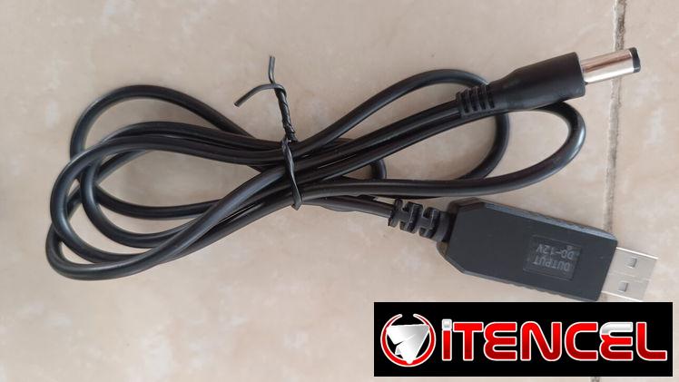 Cable Elevador Voltaje USB a 12V (Ideal para Router / Nauta Hogar)