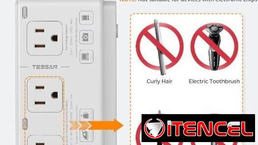 TESSAN Extensión Eléctrica con USB – Regleta Multitoma | videojuegoshabana.com