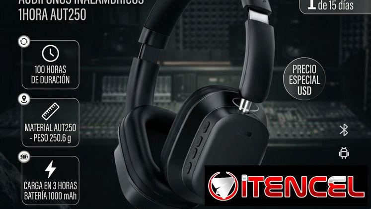 🎧 AURICULARES 🎧 AUT250 MARCA 1HORA CASI 100 H DE MUSICA. MENSAJERÍA CON FACTURA Y GARANTÍA. TL 54833699