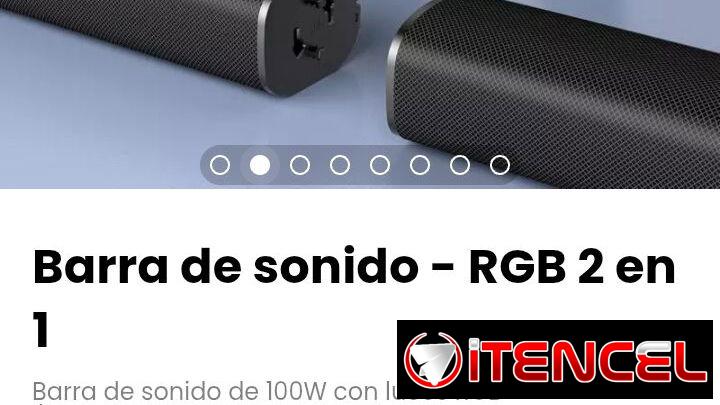 Barra de sonido – RGB 2 en 1. Modelo: SD03-2