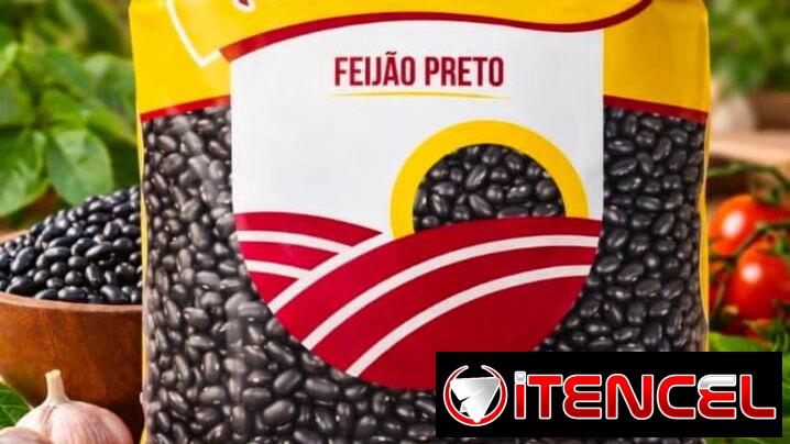 Contenedores de frijoles negros.