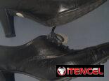 Zapatos Oxford negros de piel