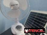 Ventilador recargable con panel solar