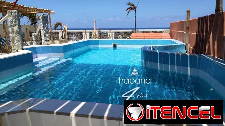Penthouse disponible en la playa de Guanabo con mesa de billar, piscina y jacuzzi, WhatsApp+53 52463651 🌴