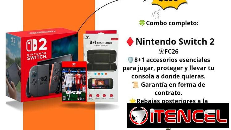 NINTENDO SWITCH 2 + Metroid Prime 4: Beyond + Starter kit para NS2