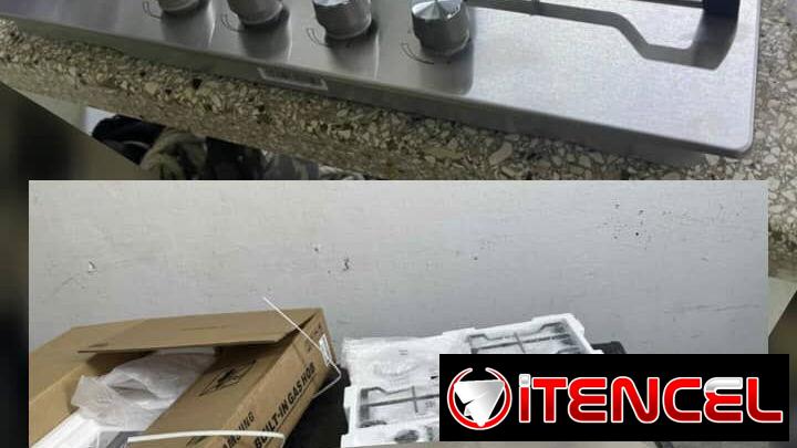 Cocina de gas *Samsung* 4Q (empotrable) ● toca *{ ver canal }* para info 📐 Medidas: 60.0×5.0×51.0cm ✔️ Acero inoxidable