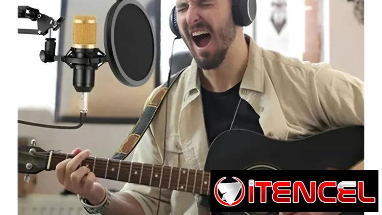 Micrófono con todos los accesorios