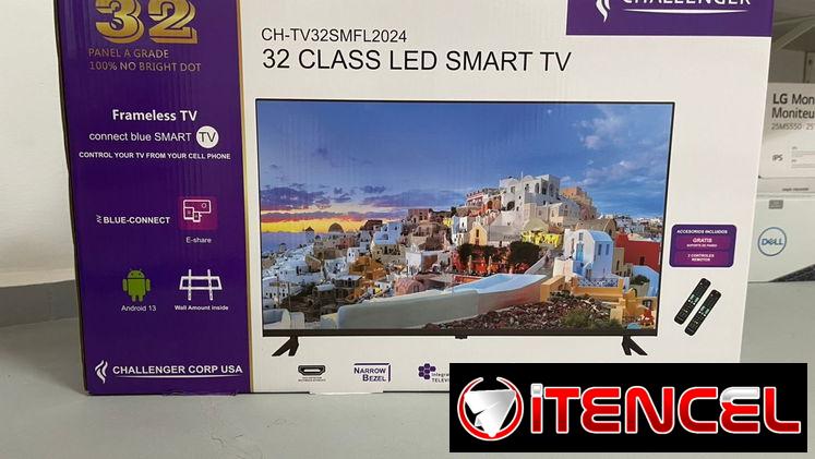 TV 32” $160 sellado en caja marca Challenger