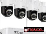 Cámaras de seguridad ZOSI 4MP PTZ MODELO C289 y C298 Pro🔐