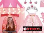 Casa de princesas con su disfraz