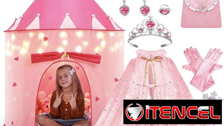 Casa de princesas con su disfraz