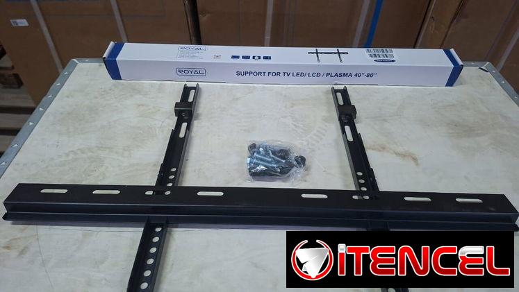 Soporte fijo para TV marca Royal para TV de 40″ a 80″