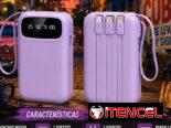 Power Bank 50000 mAh (colores rosado y negro). La luz se va y tú energía se queda
