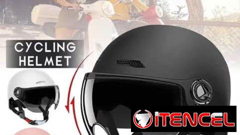 Cascos de moto semi integrales con pantalla de protección