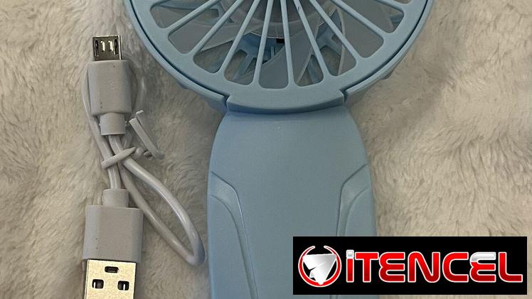 Mini ventilador recargable,3 velocidades, ventilador de mano.