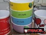 Juego de vasos para whisky  de la marca  Habana Club, 4  jarras de crital, 4 soperas y dos jarras de niños editadas